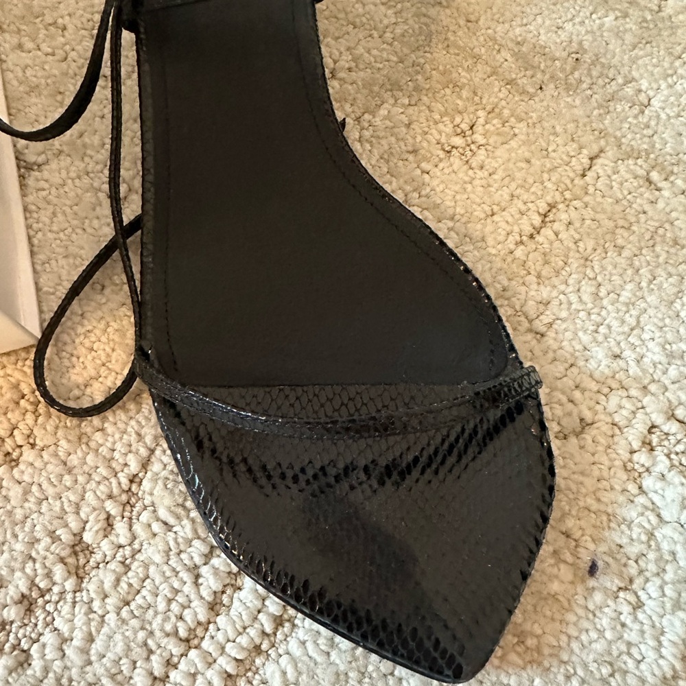 Isabel Marant Black Shiny Feminine Sandals - Picture 2 of 5